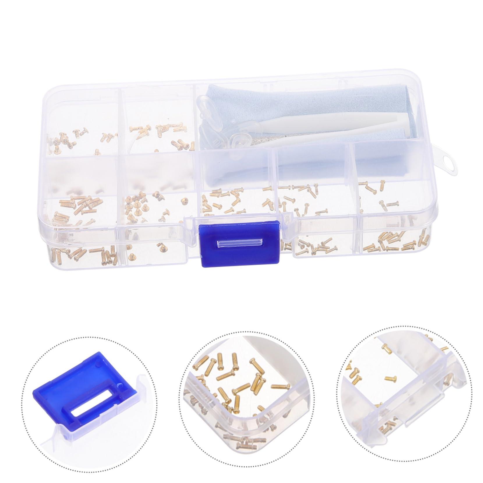 FOMIYES FOMIYES 1 Set Eyeglass Screws Screw Driver Kit Power Screws for Eyeglasses Watch Screws Electronics Small Screws Eyeglass Cleaning Kit Electricians Screwdriver Ratchet Repair Hole Plastic