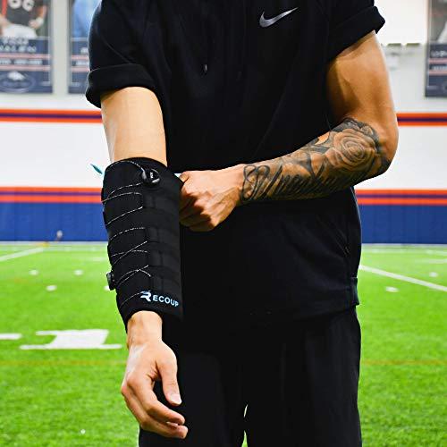 Recoup Recoup Cryosleeve Ice Cold Compression Sleeve for Arms and Legs | Cold Up to 1 Hour | Custom Adjustable Compression | Reuseable Ice Pack for Elbows and Knees | Pain Relief for Muscles & Joints