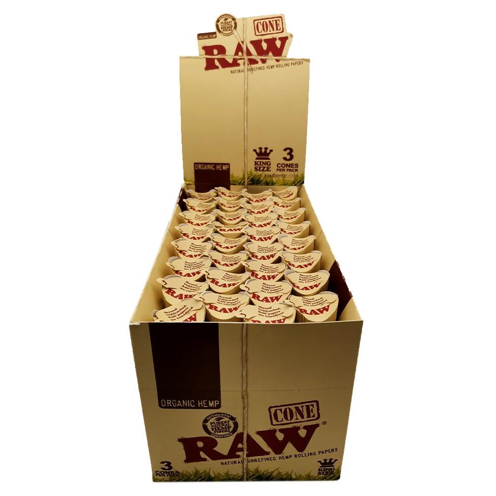 HB-101 Papers and Cones - Raw Organic Cones King Size 32/3 Pack (1 Count)