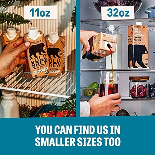 Wandering Bear Wandering Bear Cold Brew Coffee, Vanilla & Hazelnut Bundle, 96oz, 2 pack - Organic, Smooth, Shelf-Stable, and Ready to Drink