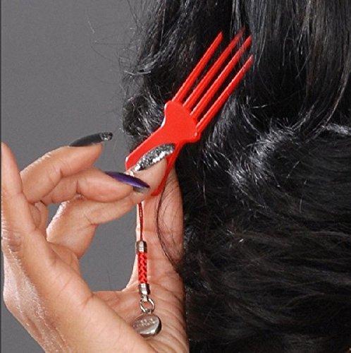 Weave Scratcher Weave Scratcher, scalp soother, head massage, itchy braids - Stop The Pat! - Red