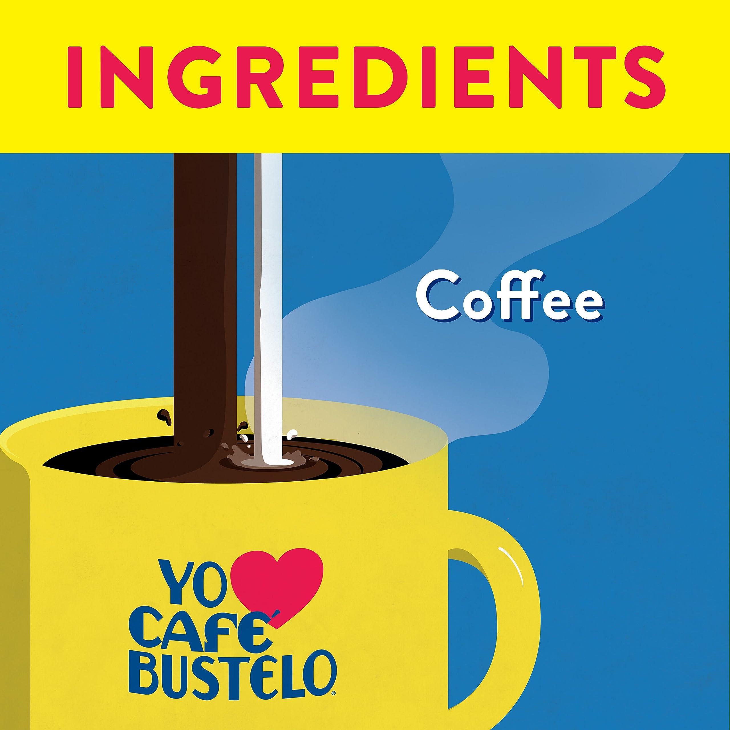 CAFÉ BUSTELO Café Bustelo Espresso Dark Roast Coffee, 10 Count Capsules for Espresso Machines, 11 Intensity (Packaging May Vary)