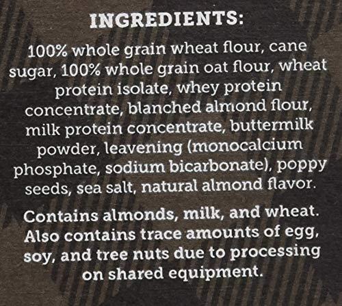 Kodiak Cakes Kodiak Power Cakes, Pancake & Waffle Mix, Almond Poppyseed, High Protein,100% Whole Grains (Pack of 1)