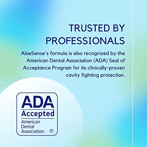 AloeSense AloeSense Fluoride Toothpaste, Naturally Soothing Toothpaste Sensitive Teeth and Gum Care with Aloe Vera, Allantoin & Fresh Mint Flavor, Gentle & Natural Toothpaste, ADA Approved (5-oz, 1 Count)