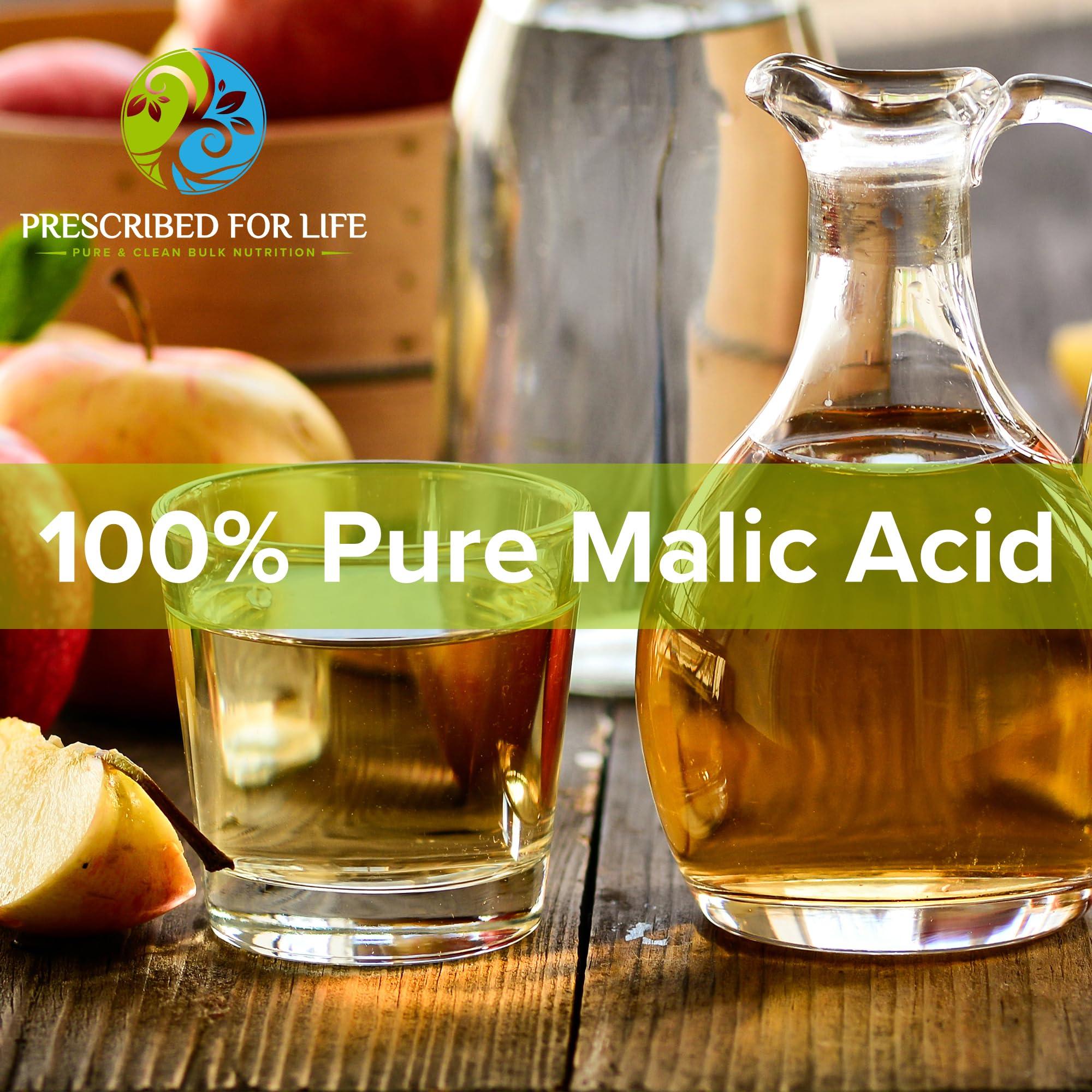 Prescribed For Life Prescribed for Life L Malic Acid Powder | 100% Pure Malic Acid | Supports Energy and Endurance | Food Grade, Gluten Free, Vegan, Non GMO (25kg / 55lb)