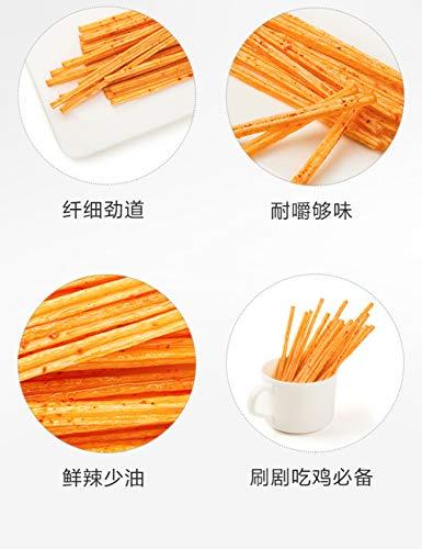 Lonodee 2 Pack Weilong Latiao, Mala Xiangla xiaolabang Chinese Special Snack Food: Wei Long Series Spicy Gluten 50gx2,100g)