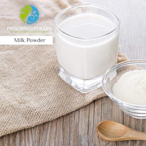 Prescribed For Life Prescribed For Life Organic Dry Milk Powder | USDA Grade A Whole Milk rBST & rBGH Free, Non GMO, Kosher | Shelf Stable Whole Milk Powder (5 kg / 11 lb)