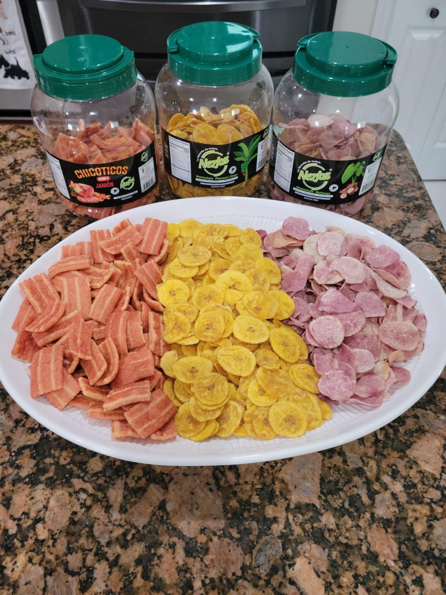 NEZKA Nezka Lightly Salted Plantain Chips - Delicious Crunchy Snacks and Side Dish - Gluten Free, Vegan, Non-GMO - 28 Oz