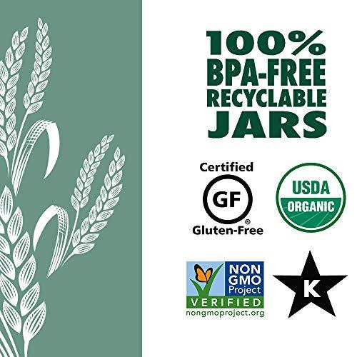 RiceSelect RiceSelect Organic Texmati White Rice, Long Grain, Gluten-Free, Non-GMO, 32 oz (Pack of 4 Jars)