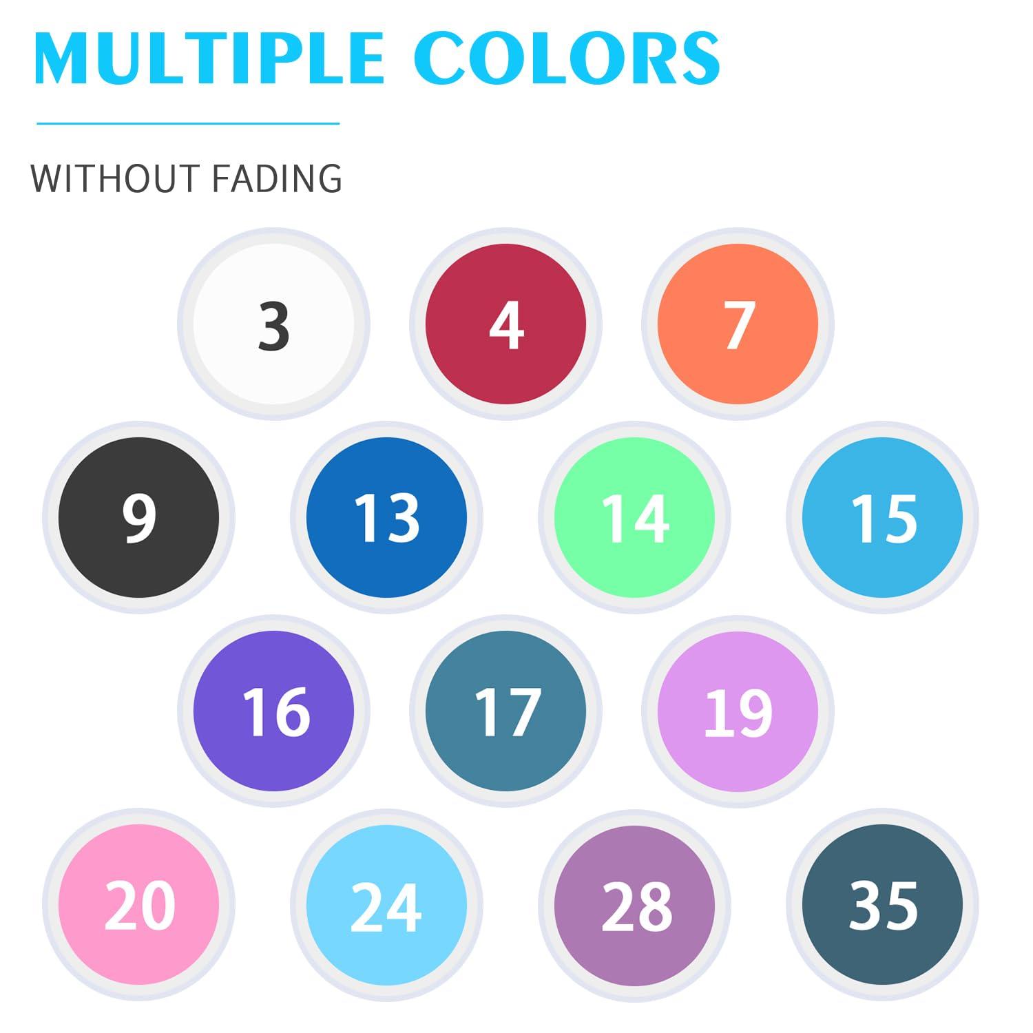 ANNWAH AnhuaDental Colorful Orthodontic Braces Rubber Chains,Dental Rubber Chains for Braces Power Chains for Orthodontic Treatment