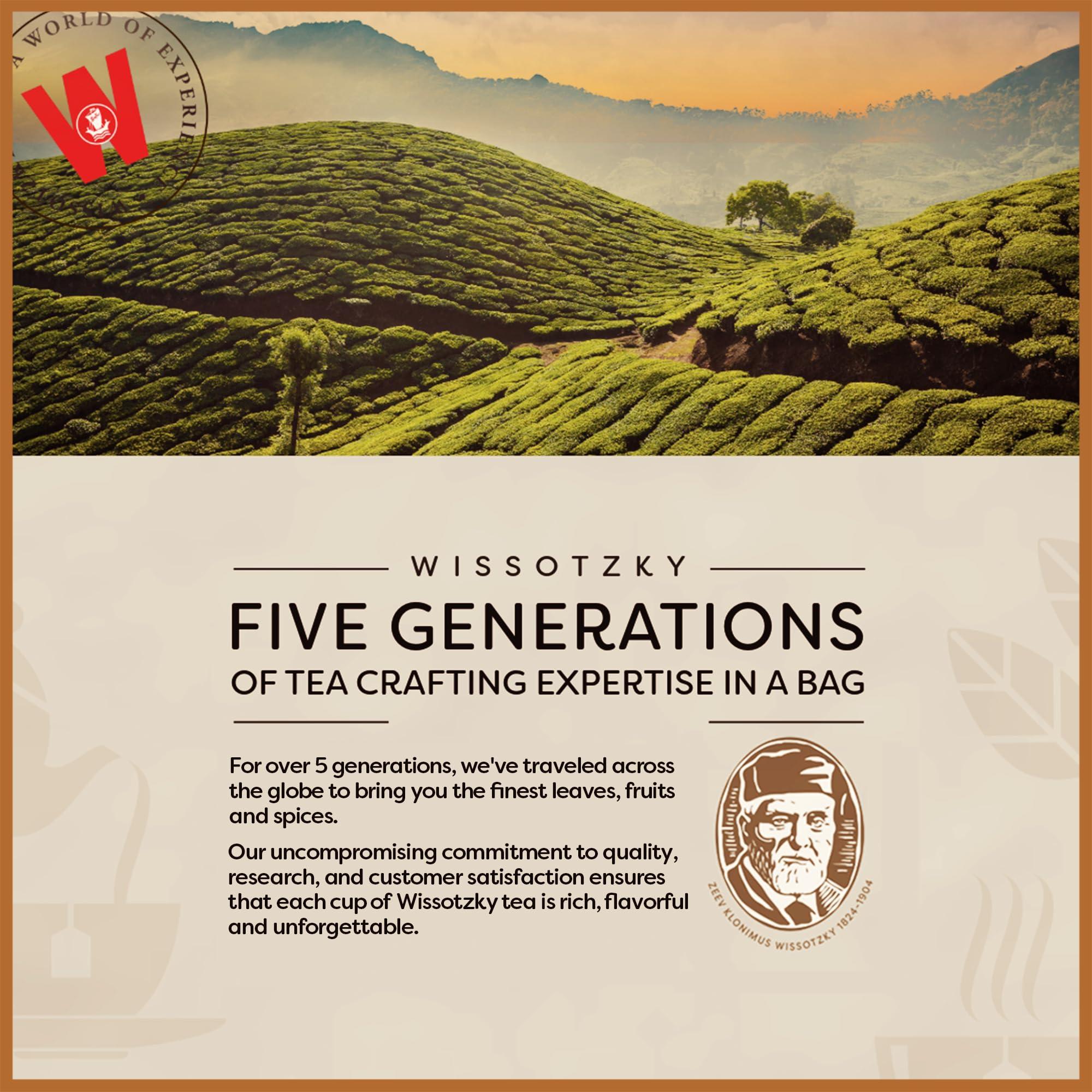 Wissotzky Wissotzky Almond Charm Tea Bags, 20 Tea Bags | Caffeine Free | AKA Chemdat Hashaked | Delicious Aroma