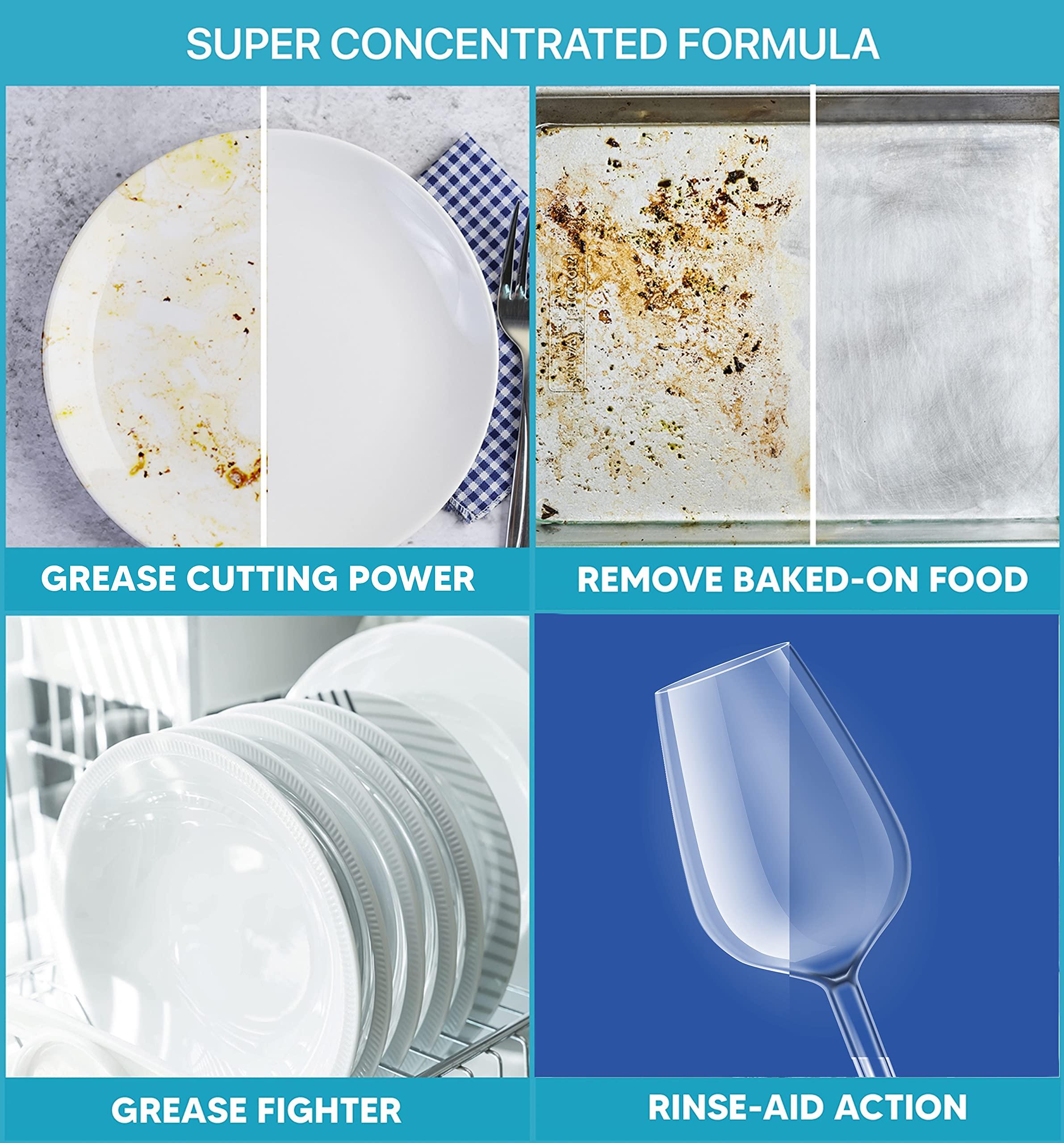 Nature Clean Nature Clean Natural Dishwasher Pods 60 count + Natural Rinse Aid Dishwasher Cleaner Liquid 8 oz Unscented. Made with Plants & Minerals Ingredients, High-Performance Dishwasher Products Spot & Residue