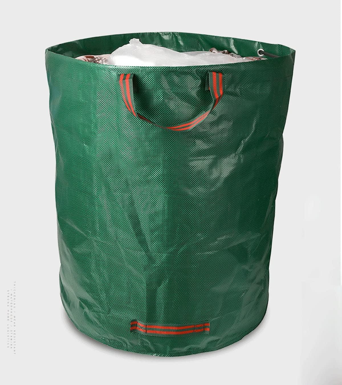 CCLONGTT CCLONGTT Camping Trash Can Lawn Garden Bags Leaf Bags Large Yard Dustpan Reusable Yard Waste Bags 32/72/80/105/132 Gallons Lawn Debris Leaf Bags Recycling Bag 4 Handles (Color : 2pcs, Size : 500L)