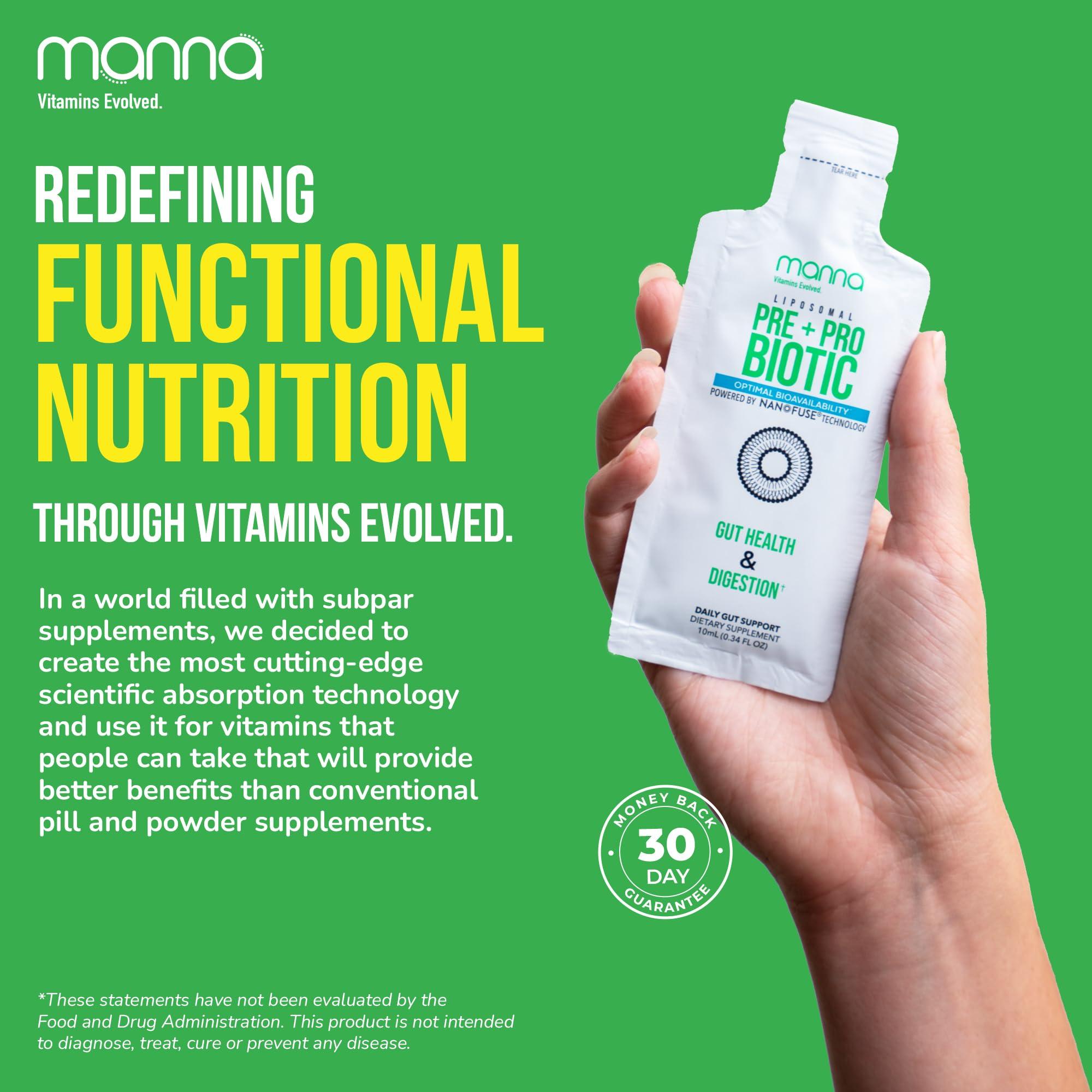 Manna Vitamins Evolved Manna Vitamins Evolved - Liposomal Pre & Probiotics for Gut Health