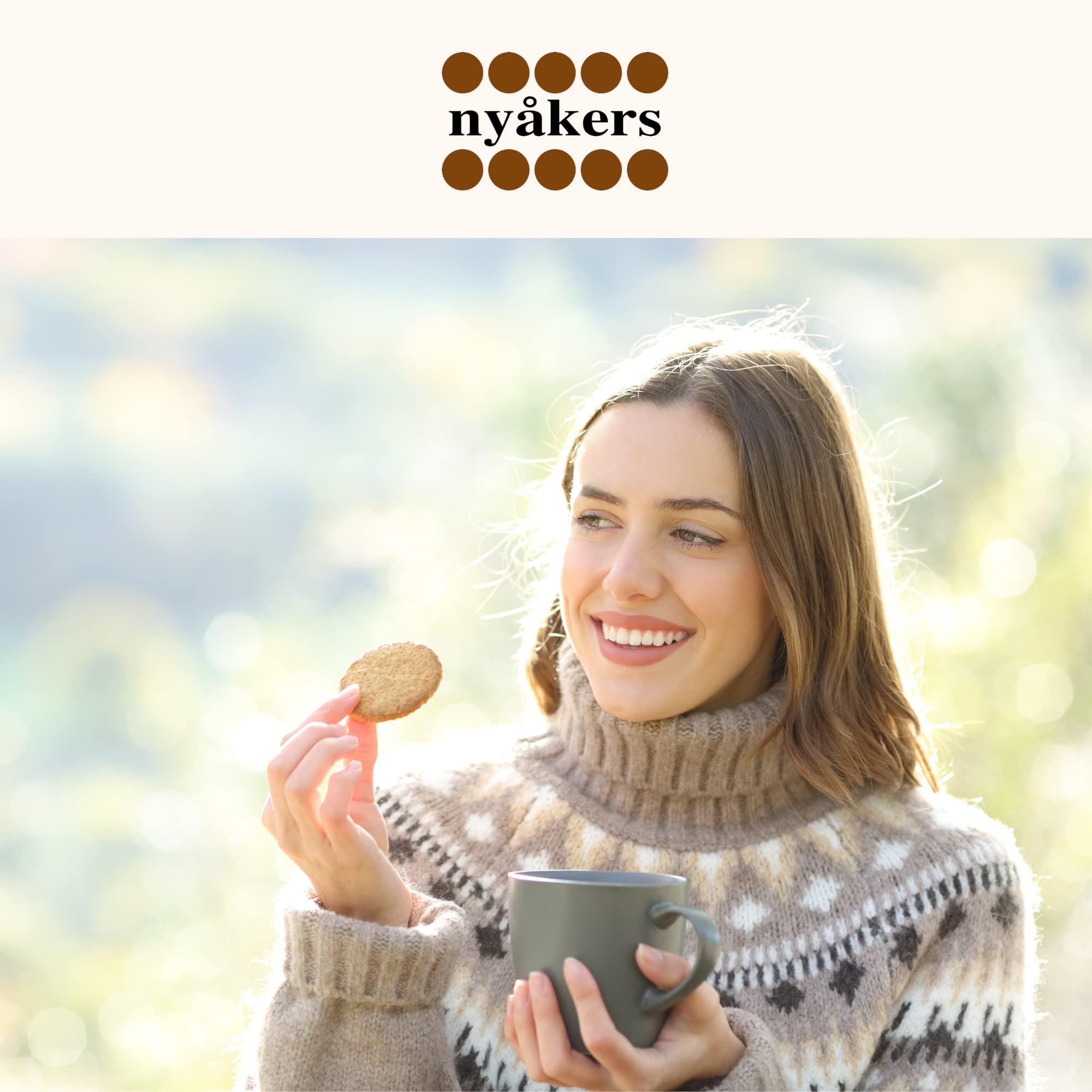 Goodscious Nyakers Pepparkakor Swedish Ginger Snaps Cookies, Vegan Cookies, Dairy-Free Snacks, Gourmet Christmas Cookies, Food Gift for Holidays - Christmas Gifts - Holiday Shapes - 13oz