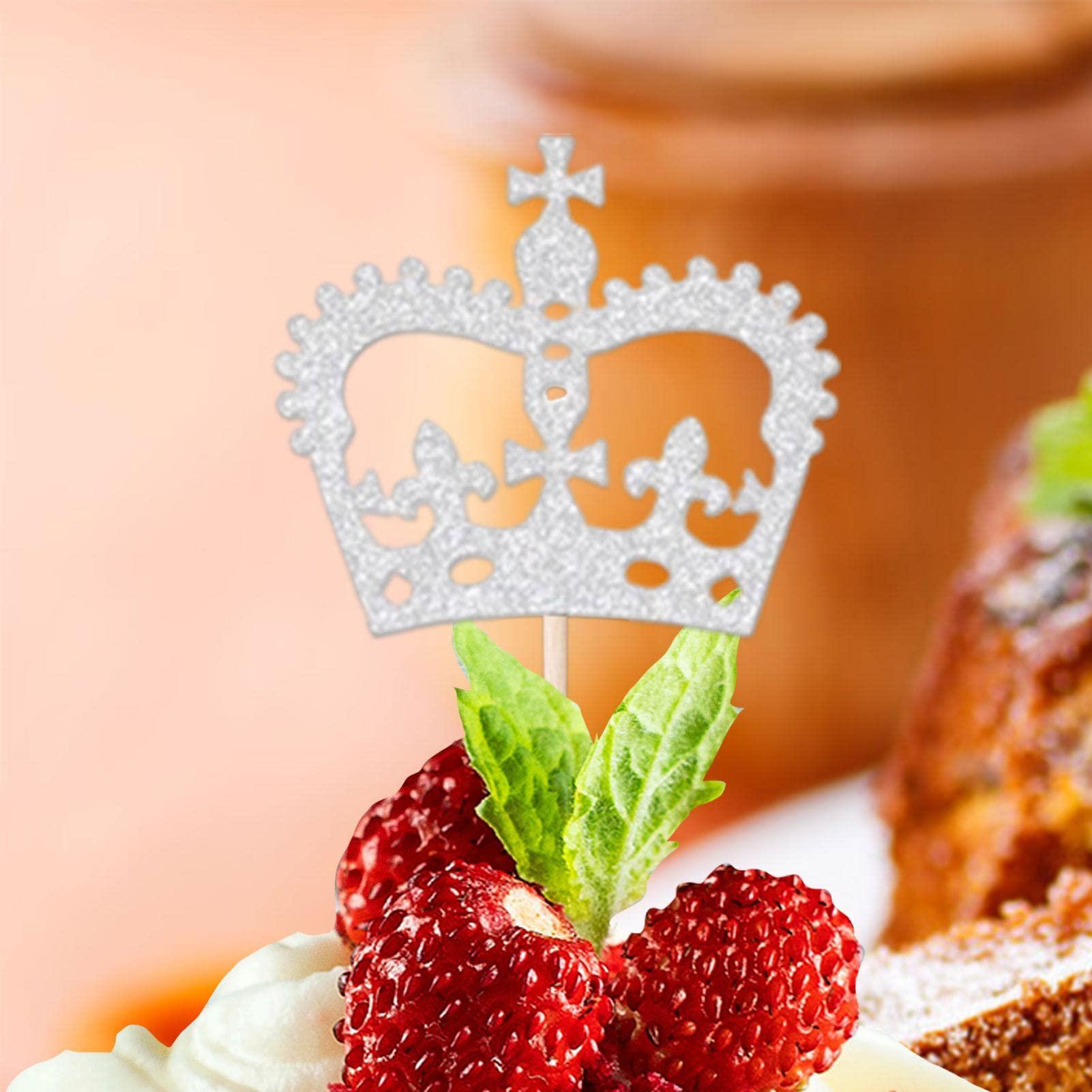 Littryee Littryee 10 Union Jack Cake Toppers, Queen Jubilee Cupcake Toppers Union Jack Cake Decorations 2022, Union Jack Flags Supplies, Britain Flag Royal Paper Cupcake Toppers for Decorations