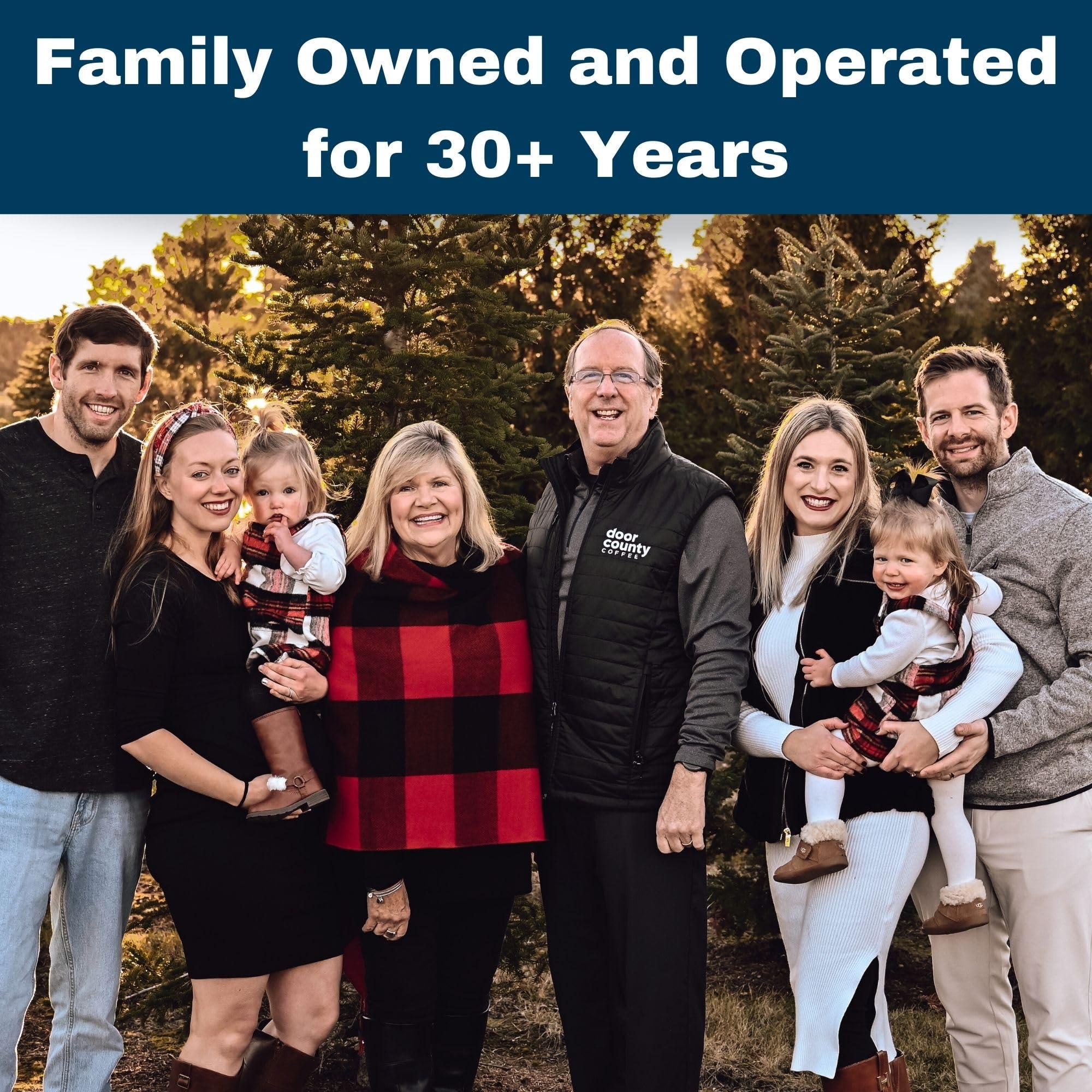 Door County Coffee & Tea Co. Door County Coffee Frosted Cinnamon Buns Flavored Coffee | 10oz Bag | Ground Coffee Medium Roast | 100% Arabica Coffee | Frosted Cinnamon Buns