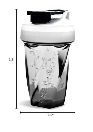 HELIMIX HELIMIX 1.5 Vortex Blender Shaker Bottle Holds Upto 20oz | No Blending Ball or Whisk | USA Made | Portable Pre Workout Whey Protein Drink Shaker Cup | Mixes Cocktails Smoothies Shakes | Top Rack Safe