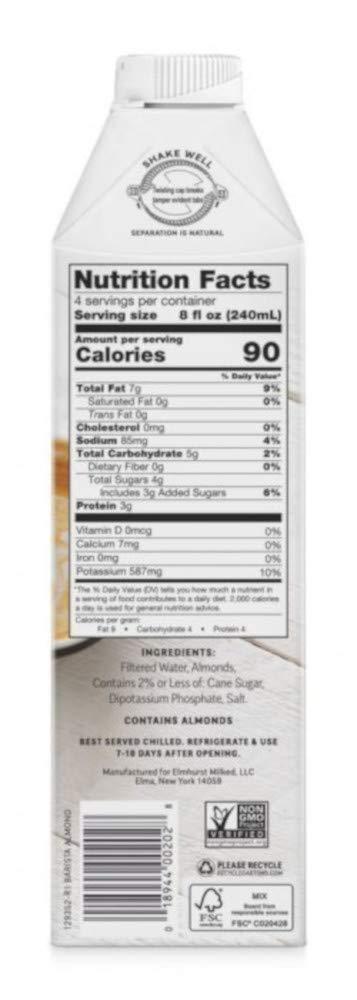Elmhurst ELMHURST Barista Almond Milk, 946 ML