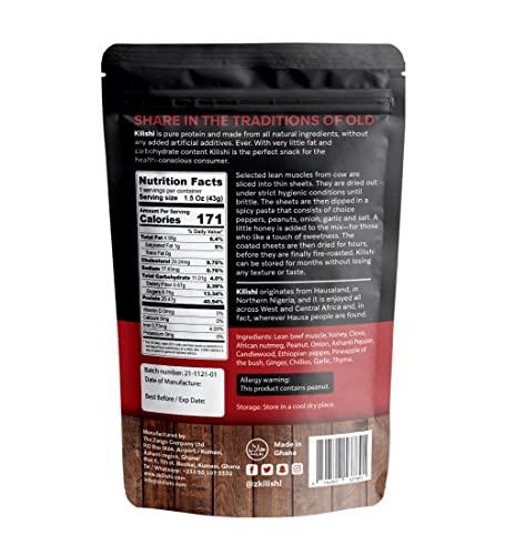 The Zango Company Ltd Kilishi. Spicy - Hot - Original Premium Gourmet Beef Jerky. High Protein. Less fats & Carbs. Paleo and Keto Friendly 1.5Oz