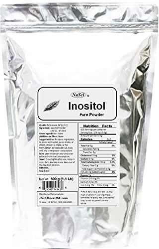 NuSci NuSci Inositol Bulk Pure Powder NF12 & FCC Quality Standard (4540g (10 Lb))