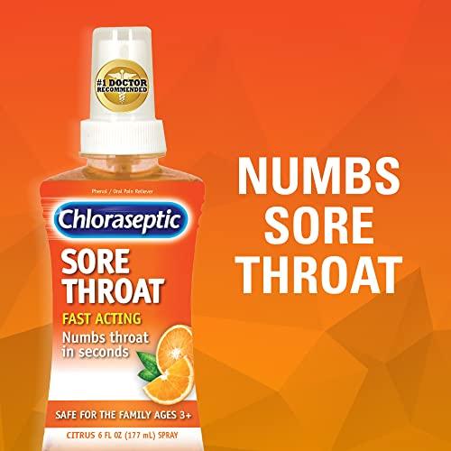 Chloraseptic Chloraseptic Sore Throat Spray, Citrus, 6 fl oz, 1 Bottle