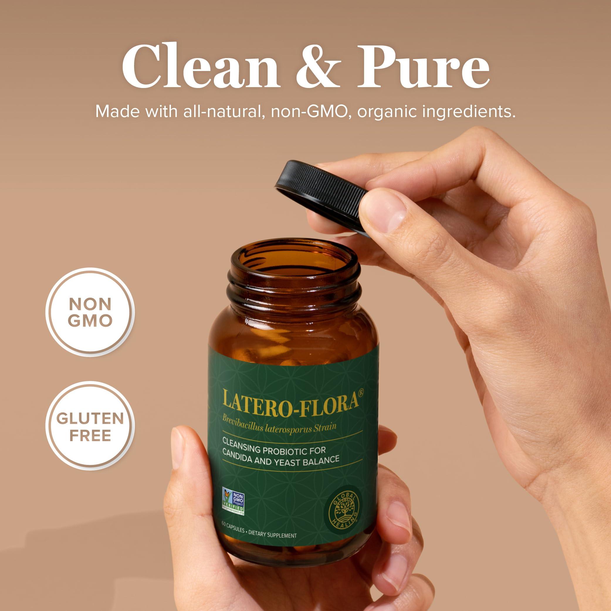 Global Healing Center Latero-Flora Probiotic 60 count by Global Healing Center