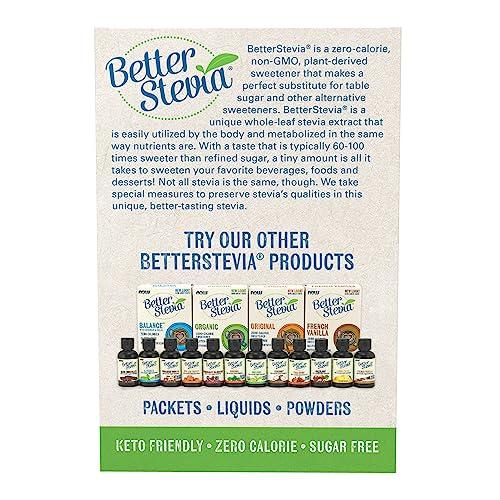 NOW NOW Foods Organic Better Stevia, 75 Packets