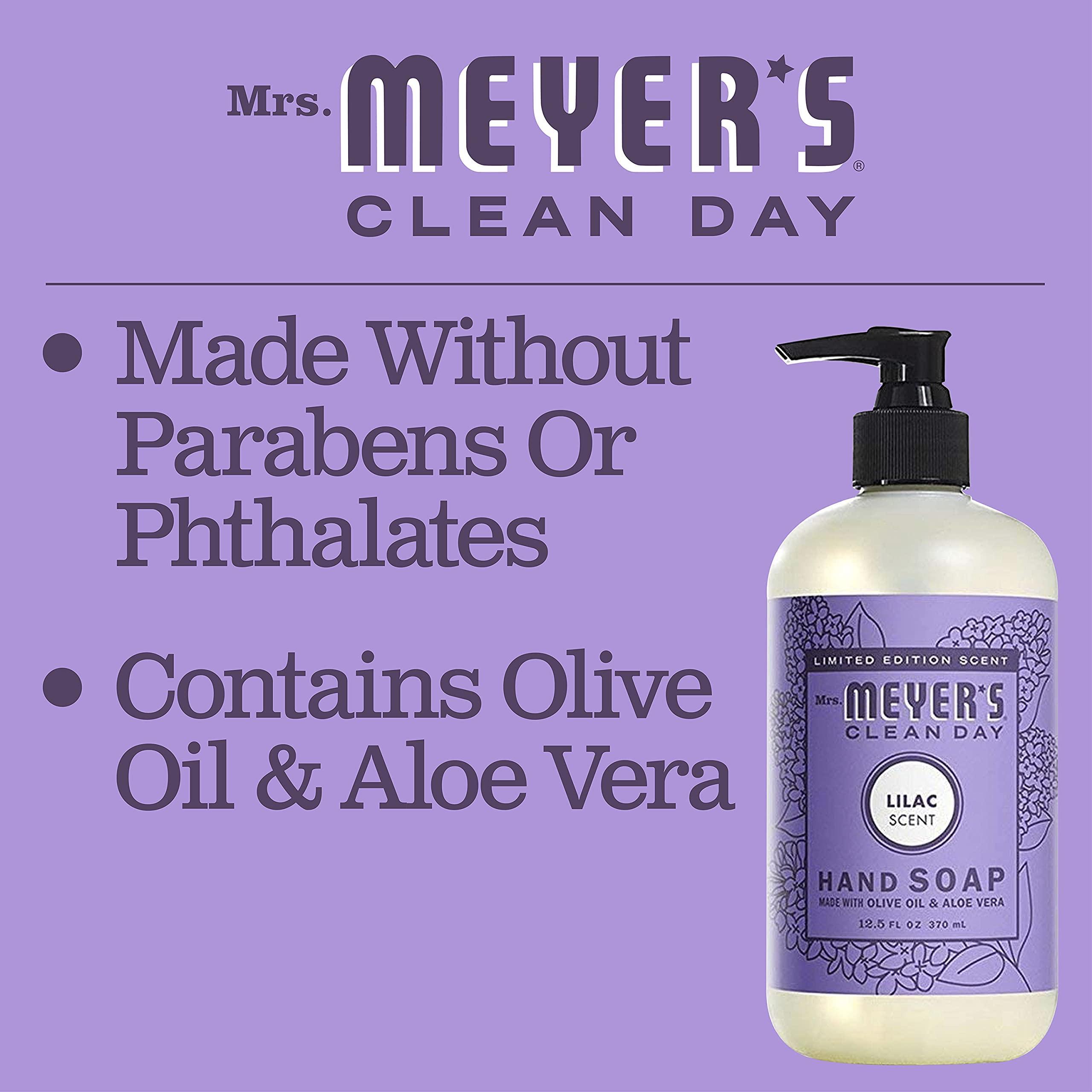 MRS. MEYER\'S CLEAN DAY Mrs. Meyer\'s Kitchen Set, Dish Soap, Hand Soap, and Multi-Surface Cleaner, 3 CT (Lilac)