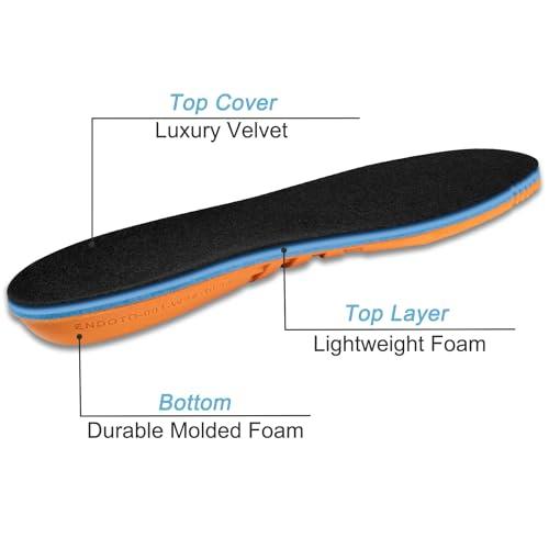 Endoto Replacement Insoles for Timberland Pro Men and Women Boot Shoes, Footwear Inserts Comfort & Foot Pain Relief(Size:Women5.5-EU36)