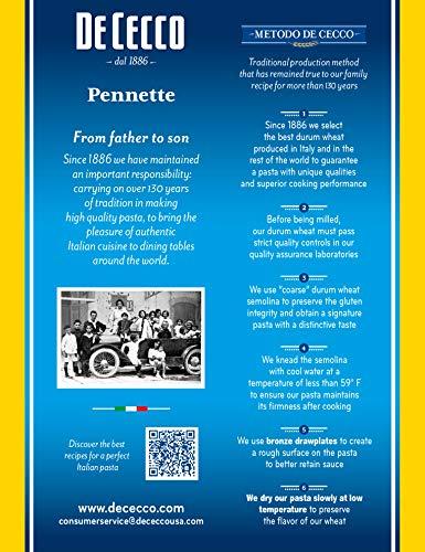 De Cecco De Cecco Semolina Pasta, Pennette No.42, 16 Ounce (Pack of 5)