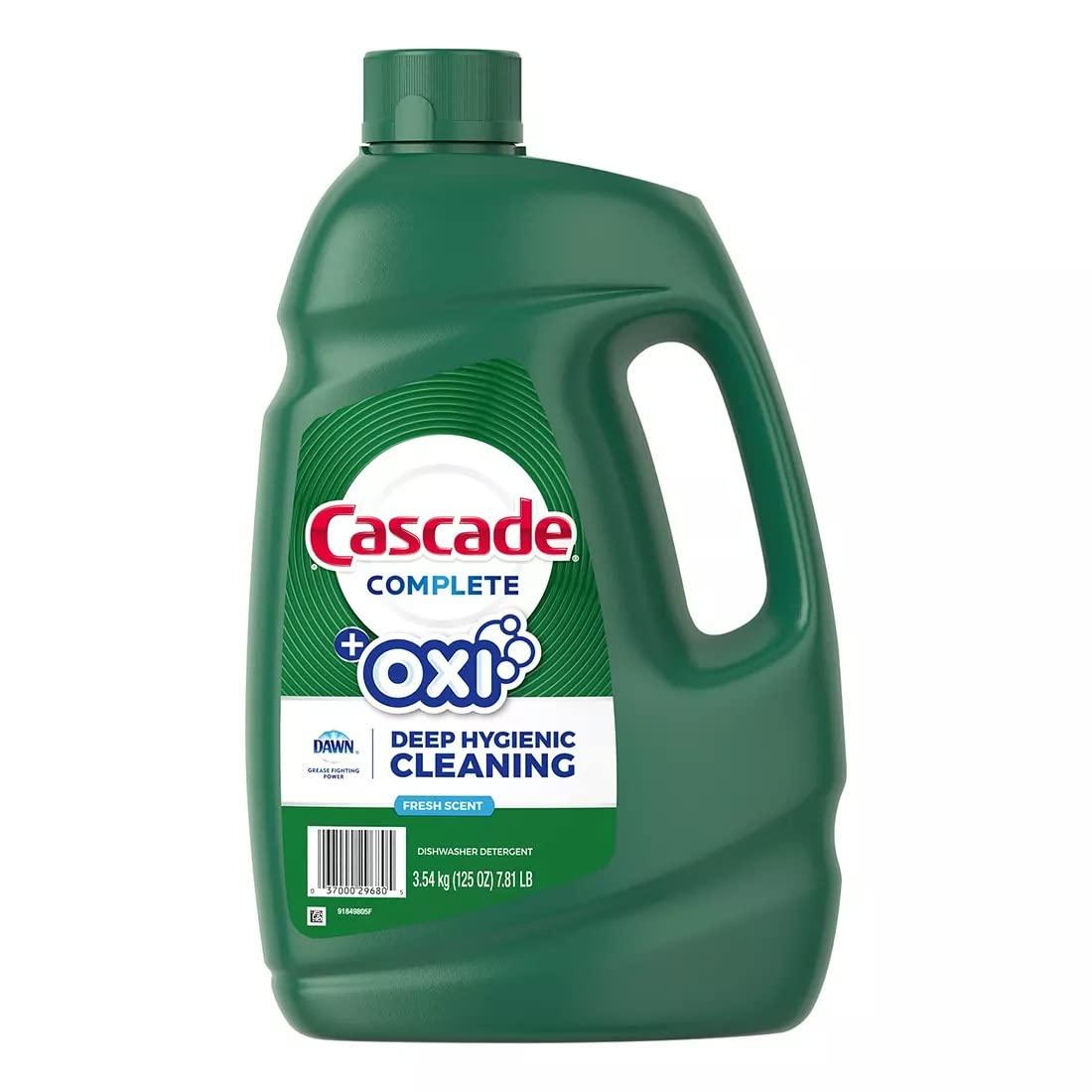 Cascade CASCADE Cascade Complete Gel and Oxi Dishwasher Detergent, 125 Fl. oz.