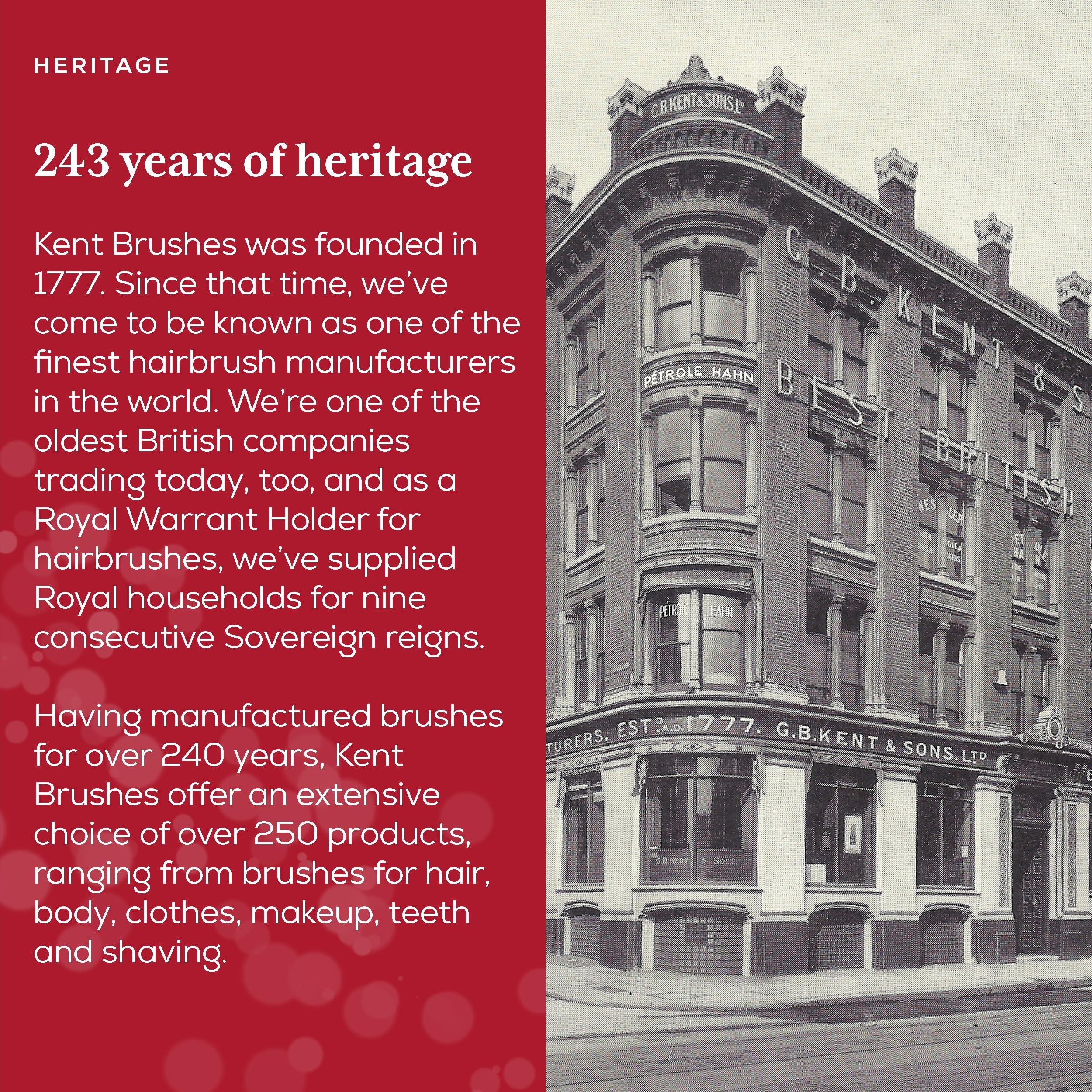 KENT Kent CP6 Clothes Brush. 100% Natural Black & White Boar Bristle Lint Remover Especially for Cashmere, Wool and Silk for Keeping Delicate Fabrics Free from Fibres, Fluff and Pet Hair. Made in England