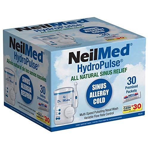 NeilMed Neilmed Hydropulse by Dr Grossan - Multi-Speed Electric Pulsating Nasal Sinus Irrigation System, 1 count