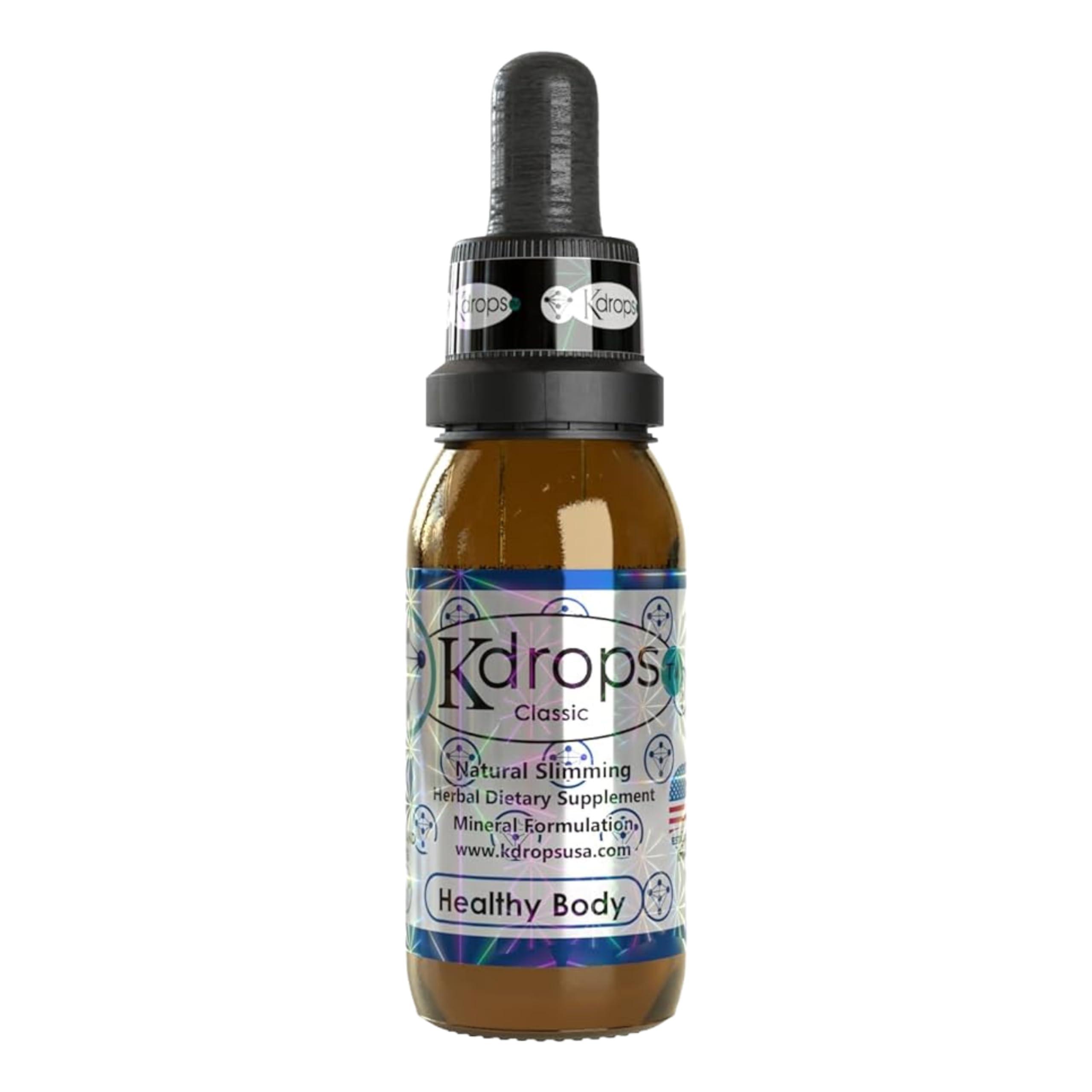 Kdrops KDrops Classic, Suplemento Diettico Herbal Natural | Natural Herbal Dietary Supplement for Wellness Support | Gotas para Apoyar el Bienestar Corporal