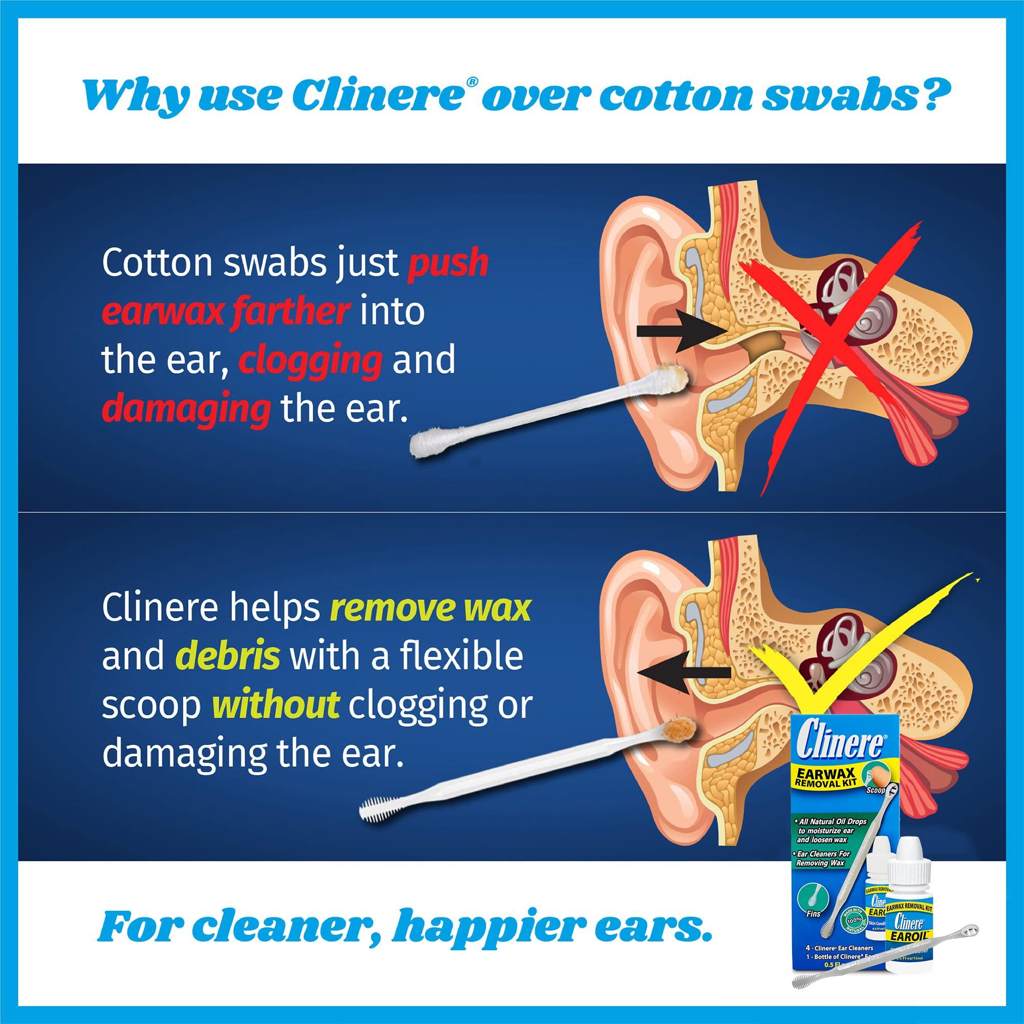 Clinere Clinere Ear Oil Conditioner & Ear Cleaners Cleaning Care Kit, 1 Ea, 1count, 4 Ear Tips