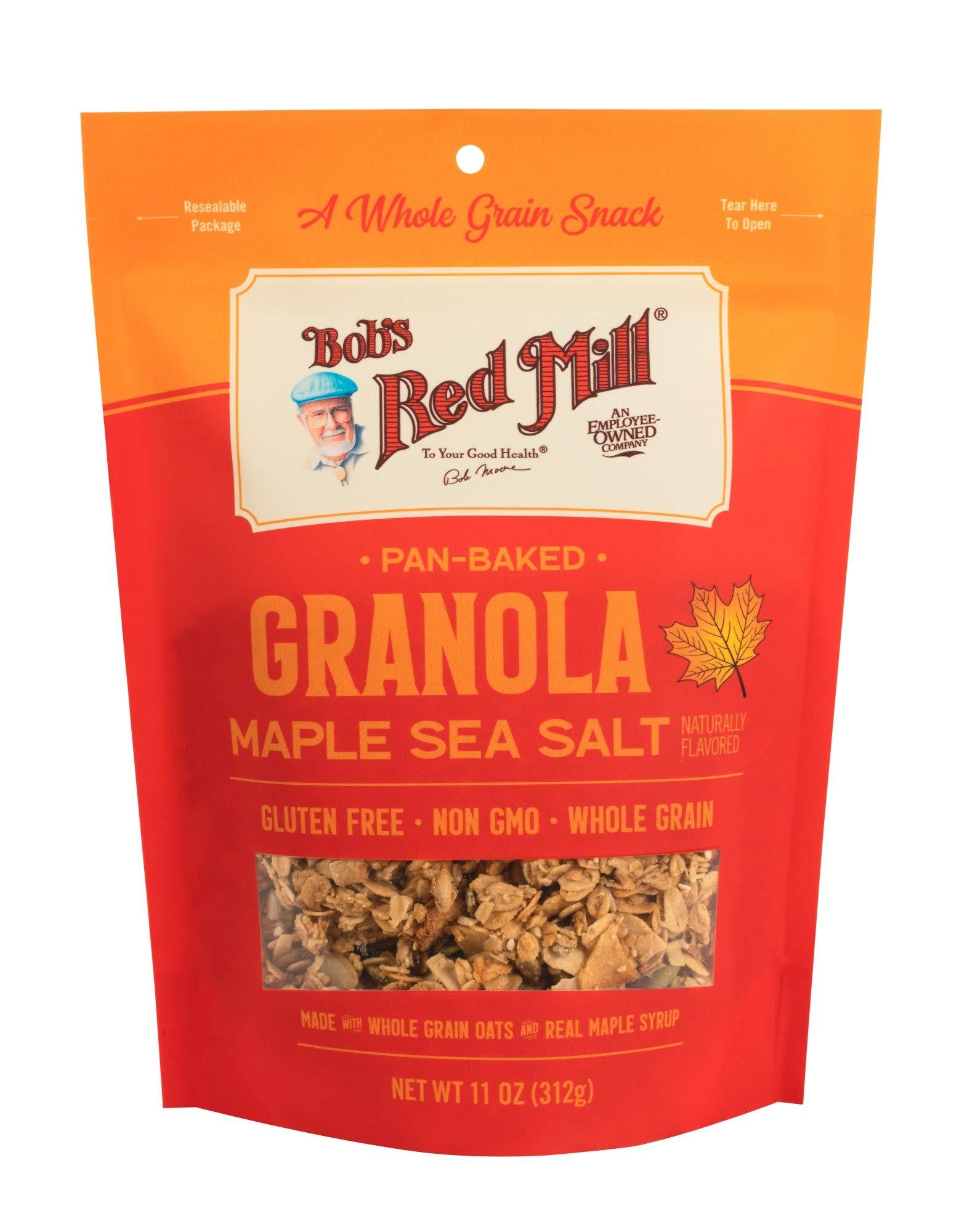 Bob's Red Mill Bob\'s Red Mill Maple Sea Salt Granola, 11oz (Pack of 6) - Non GMO, Whole Grain, Kosher