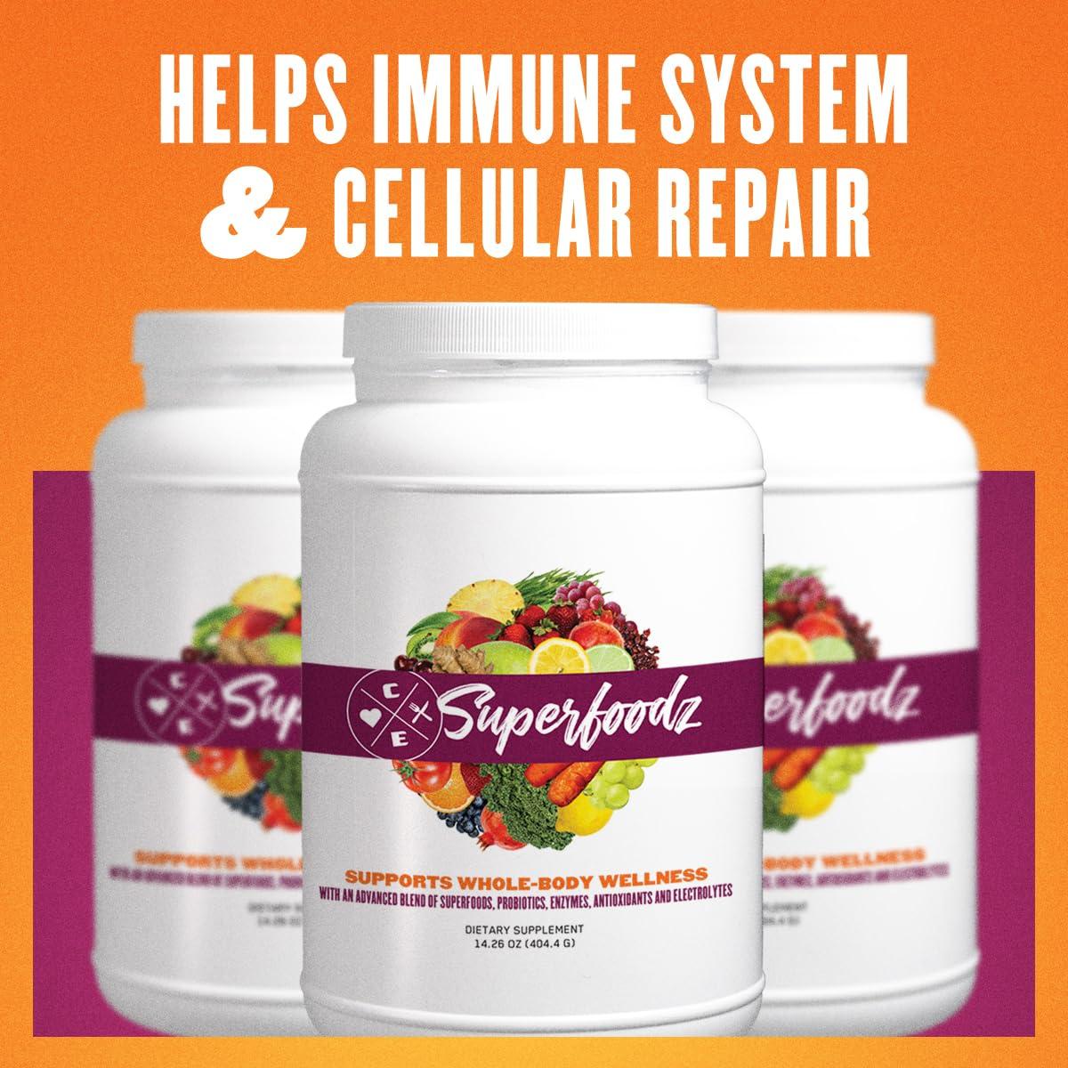 Clean Eatz Clean Eatz Superfoodz, 30 Servings w/Green Balance Alkalizing Blend, AaiVida, SmartPrime-Om and PeakO2