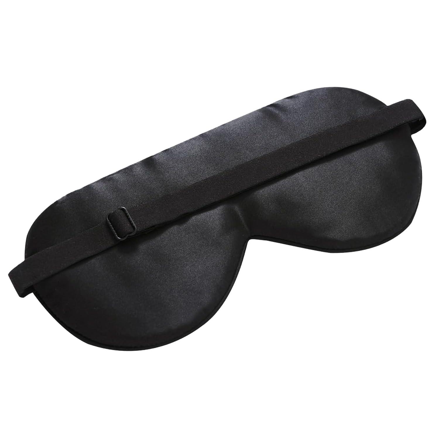 ALASKA BEAR ALASKA BEAR Natural Silk Sleep Mask, Super Smooth Eye Mask (Black Stars)