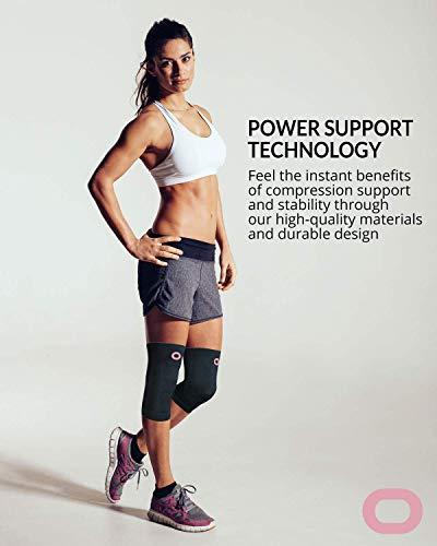 Crucial Compression Crucial Compression Knee Sleeve (1 Pair) - Best Knee Braces for Knee Pain for Men & Women - Non-Slip Knee Support for Running, Weightlifting, Basketball, Gym, Workout, Sports