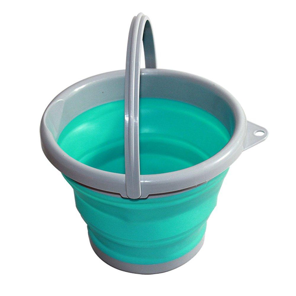 Suyi Suyi 5L/10L Silicone Collapsible Outdoor Bucket Water Storage Container For Camping Fishing BBQ Car Washing Random Color