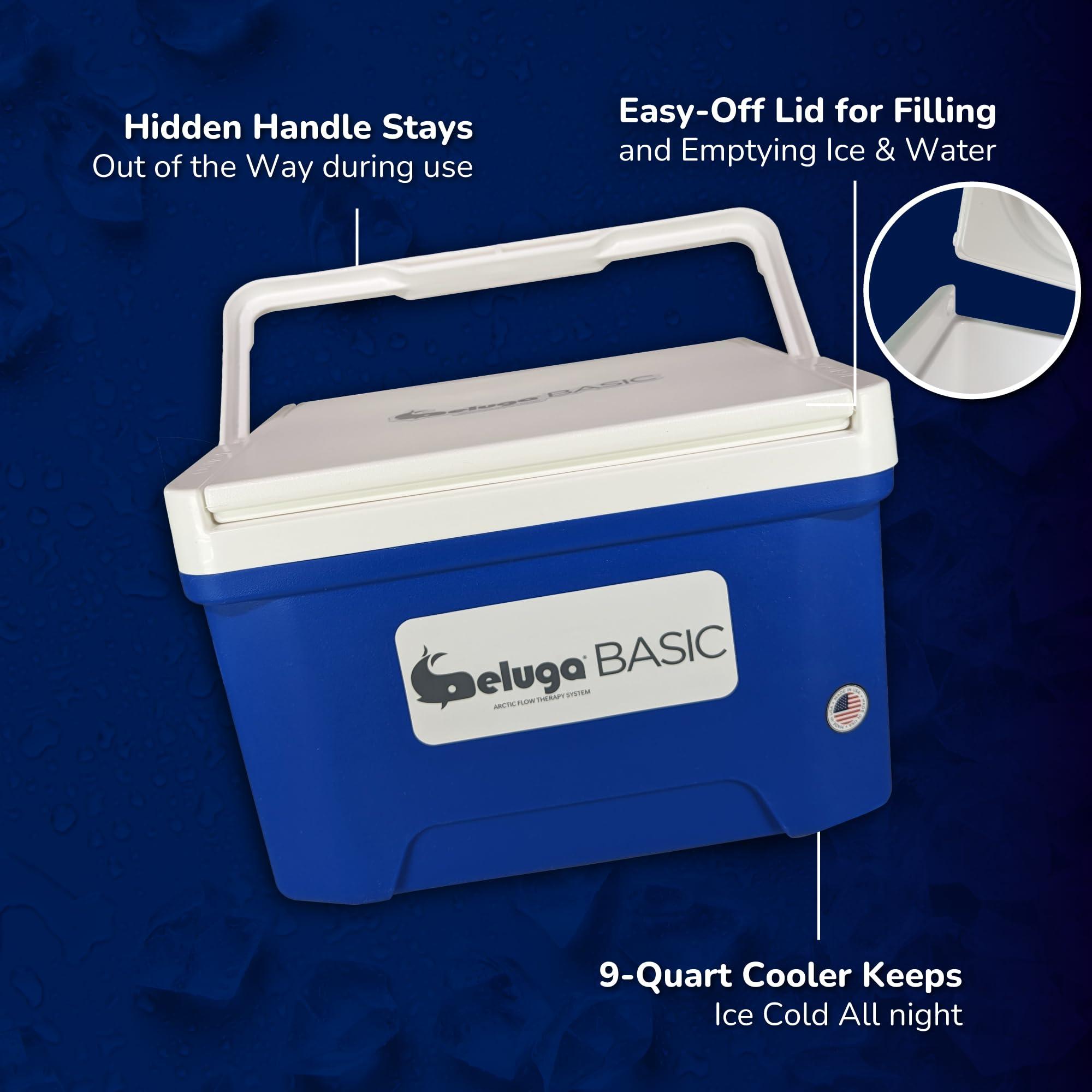 Beluga BelugaBASIC Arctic Flow Therapy System with Foot & Ankle Wrap | 12qt Cooling Reservoir | with ON/Off Switch