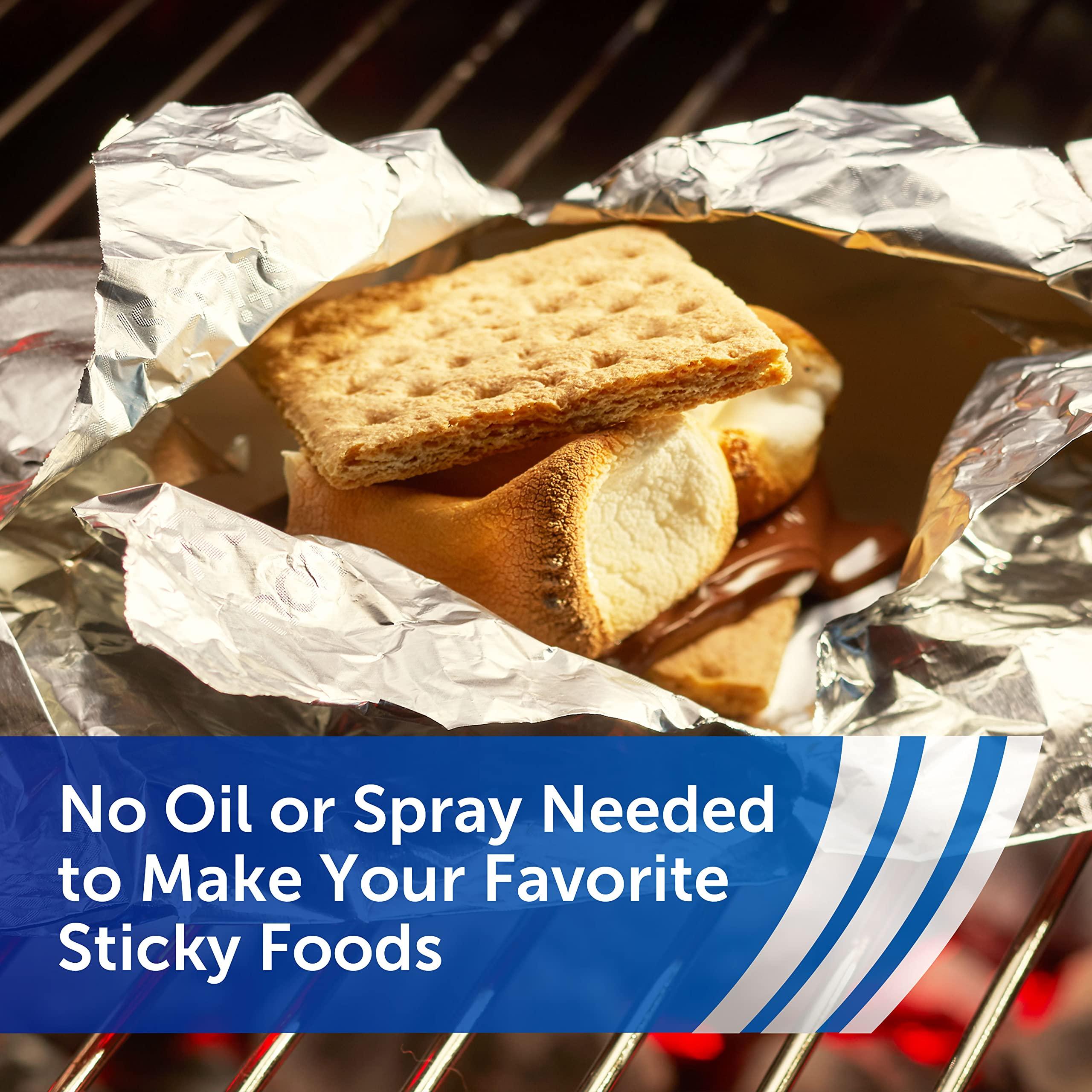 Reynolds Reynolds Wrap Non Stick Aluminum Foil, Nonstick Aluminum Foil Roll, Prevents Food Sticking and Messy Cleanup, Great for Covering Casseroles and Leftovers, 43.33 Yards x 12 Inches, 130 Sq. Ft.