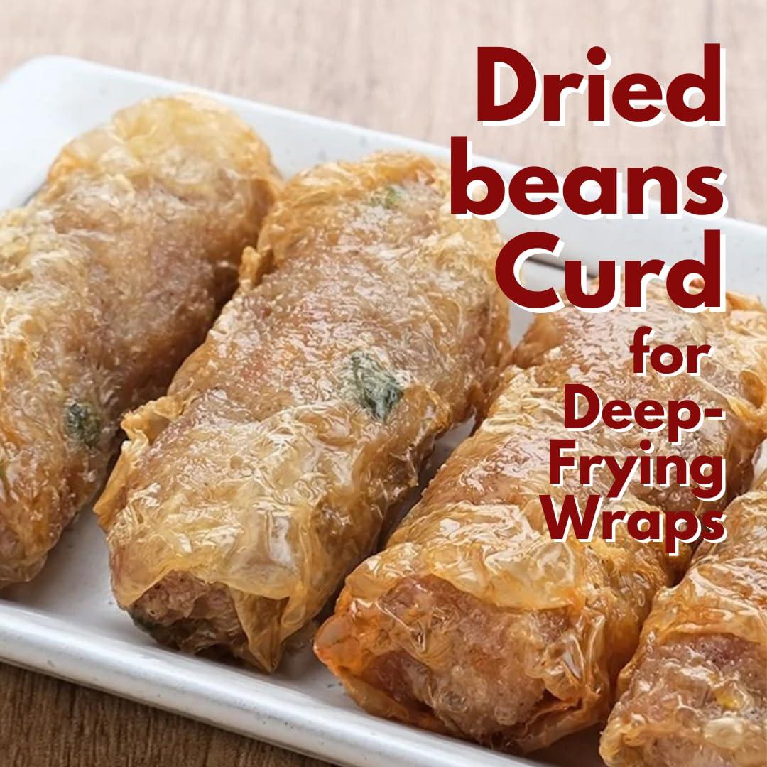 NineLife Basics Thai Dried Tofu Skin Sheets, 50g, Bean Curd Sheets for Shabu, Mala, Sukiyaki or Soybean wraps fried