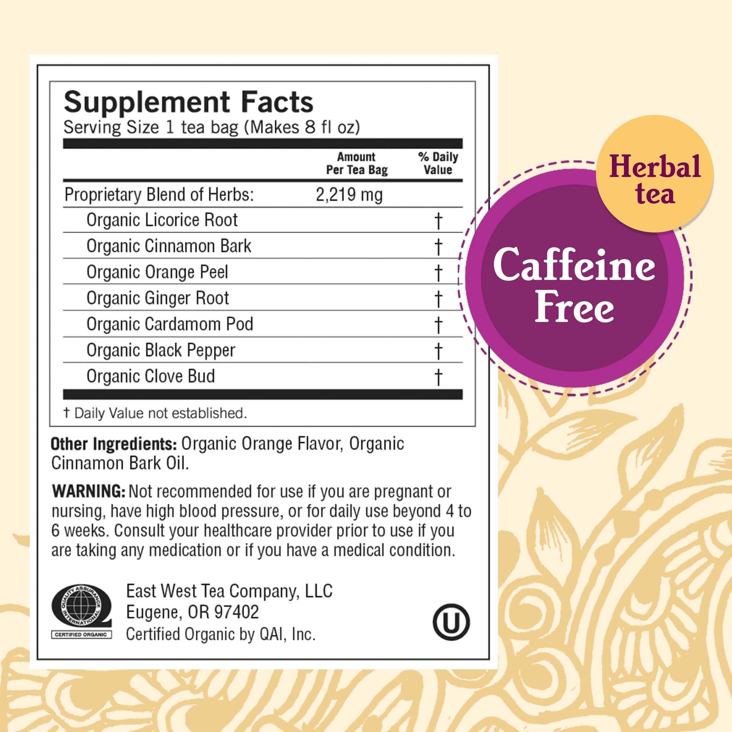 Yogi Yogi Tea Egyptian Licorice Tea - 16 Tea Bags per Pack (4 Packs) - Organic Licorice Tea Bags - Includes Licorice Root, Cinnamon Bark, Orange Peel, Ginger Root, Cardamom Pod & More