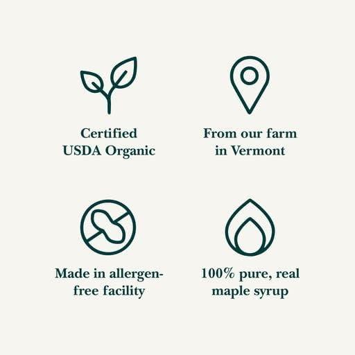 Vermont Maple Syrup Vermont Maple Syrup - 32 oz Grade A, Golden Delicate Organic Maple Syrup - 100% Pure and Authentic Maple Syrup for Pancakes, Waffles and More - Nut free, Gluten Free, Vegan, Paleo