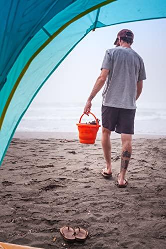 ust ust flexware collapsible bucket with strong, flexible, compact, BPA free design and sturdy handle for hiking, backpacking, camping and outdoor survival