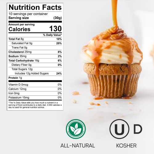 King's Cupboard King's Cupboard Cream Caramel Sauce - The Perfect Sauce for Ice Cream, Fruit Dip, Topping Desserts, Caramel Drizzle for Coffee - Gluten-Free, Kosher, All Natural Ingredients, 10.4 oz