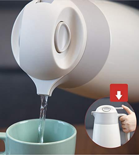 YJ YJ Insulation Pot, Stainless Steel Coffee Carafe by 68oz/2 Liter, Ideal for Tea/Coffee Thermos, Milk Jugs, Creamers, Juices, Wines, Hot Water Pitchers