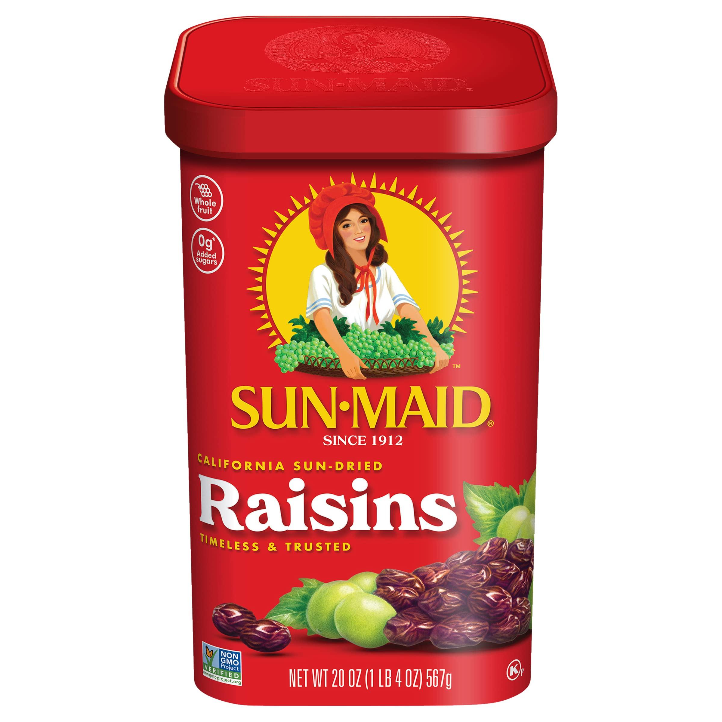 Sun-Maid Sun-Maid Raisins Canister (20 Ounce, Pack of 3)